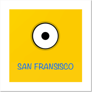 MINI YELLOW SAN FRANSISCO Posters and Art